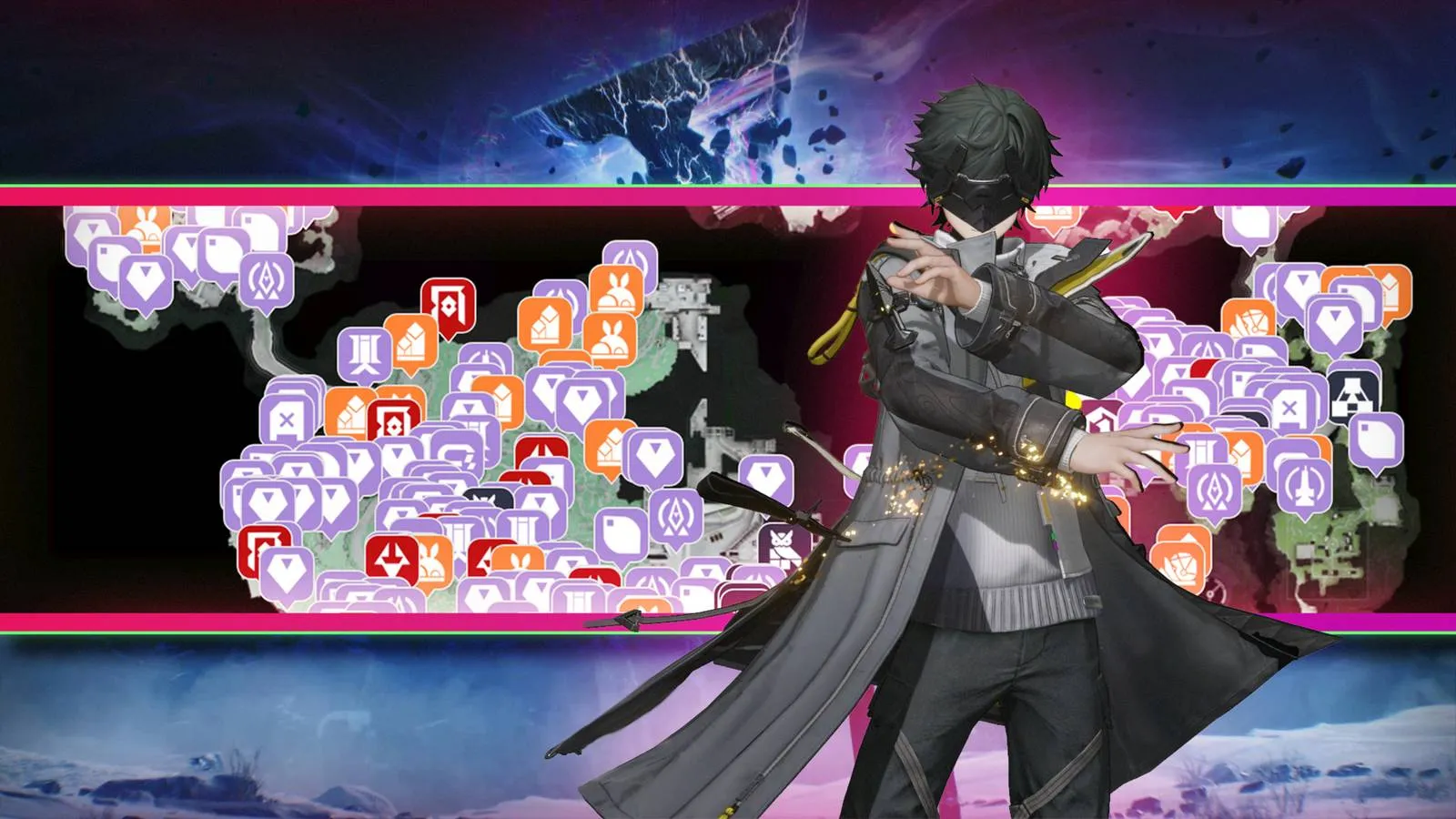 Screenshot of the interactive map for Arknights: Endfield Valley IV.