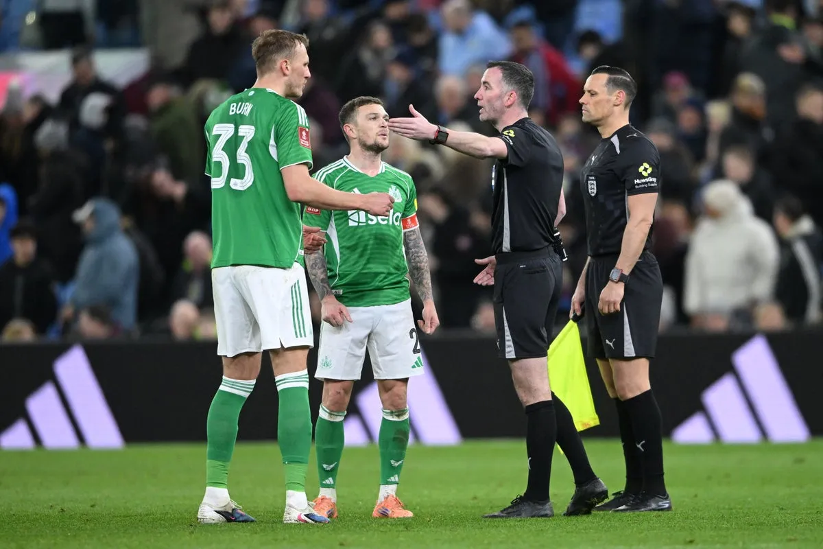 Villa-Newcastle referee slated for mistakes: ‘One of the worst decisions I have seen’