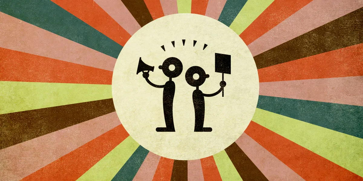 An illustrated representation of the EFF's open letter about user privacy and tech company responsibility.